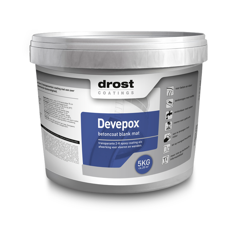 Drost Coatings | Devepox Betoncoat WV blank mat