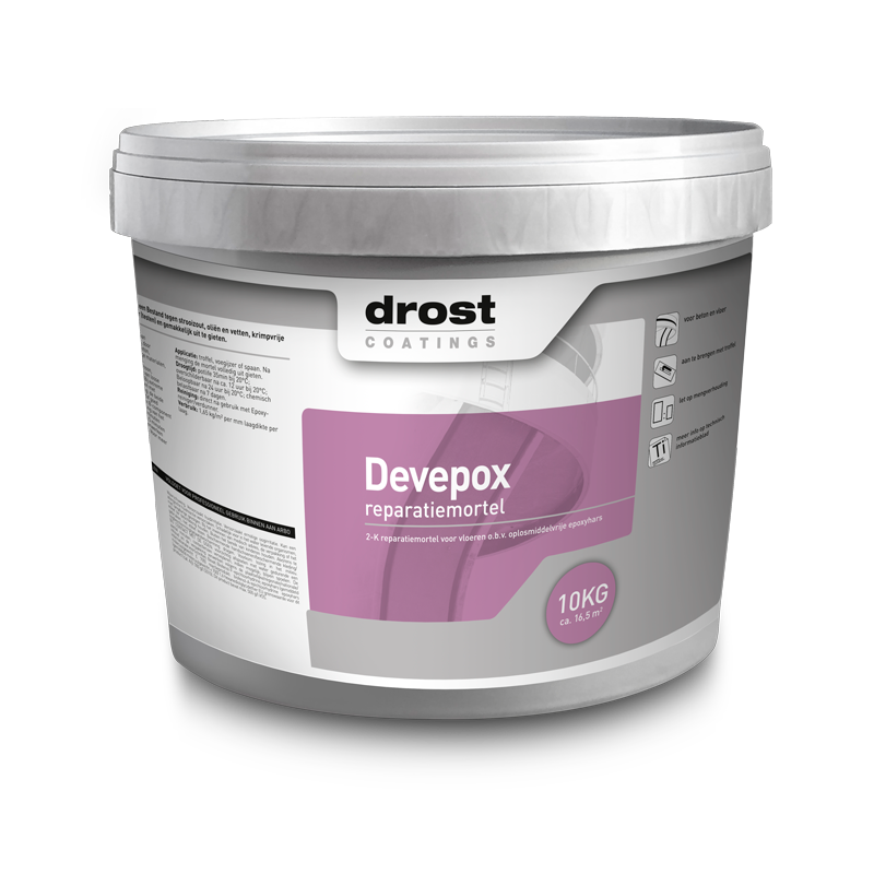 Drost Coatings | Devepox Reparatiemortel