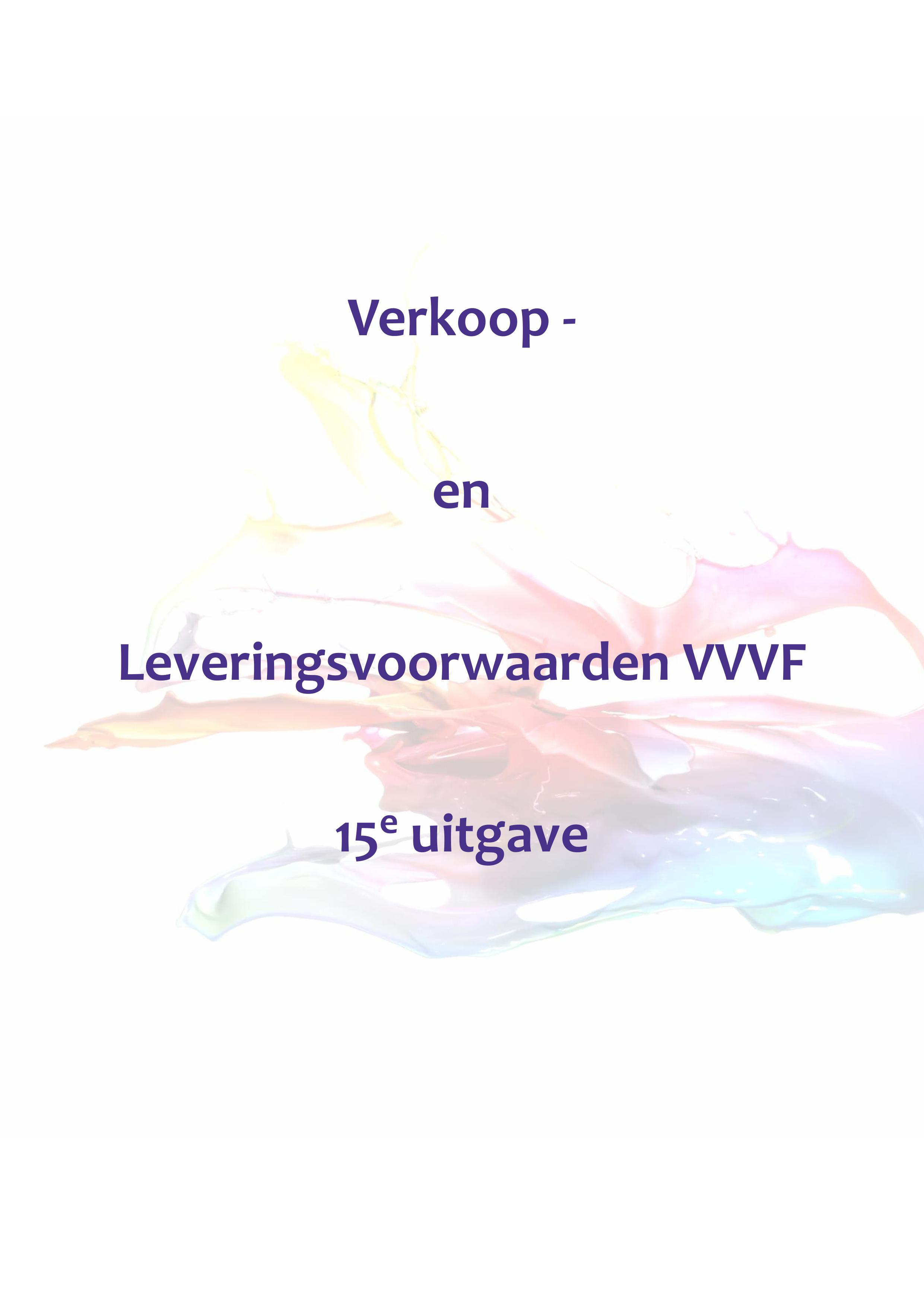 Drost Coatings | Verkoop- en Leveringsvoorwaarden VVVF